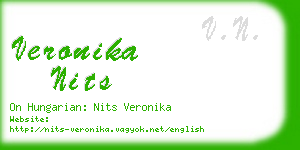 veronika nits business card